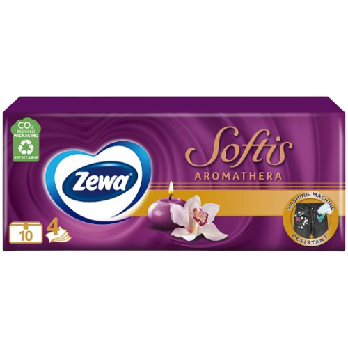 Zewa Softis Aromathera 4 rétegű papírzsebkendő 10x9db
