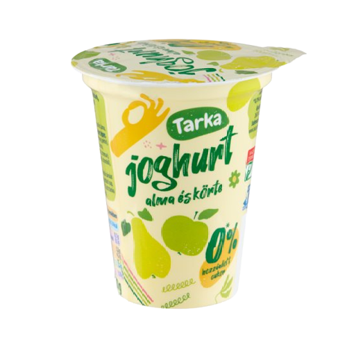 Tarka alma és körte élőflórás sovány joghurt édesítősz.150 g