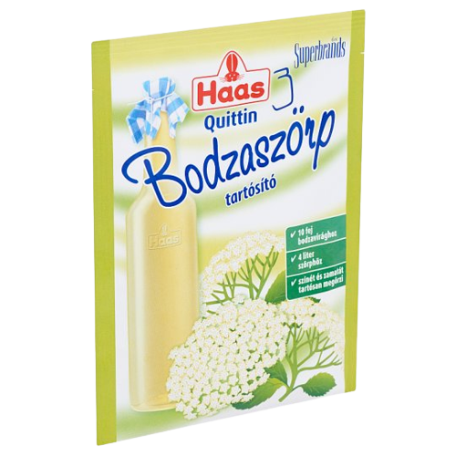 Haas Bodzaszörp tartósító 20g