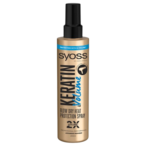 Syoss hővédőspray keratin volume 200ml 