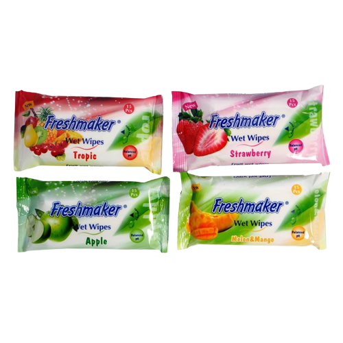 Freshmaker Fruit nedves törlőkendő 15db