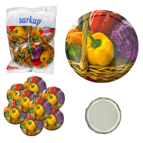 Befőttes tető 82mm zöldségek