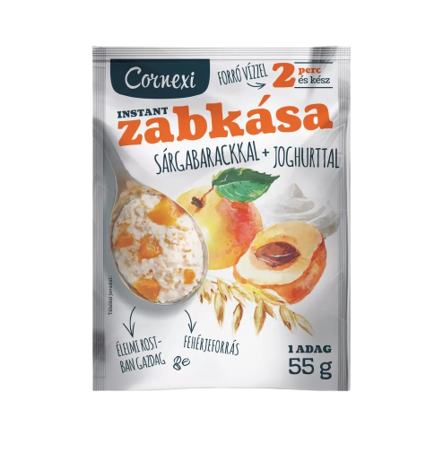 Cornexi zabkása 55g sárgabarackkal+joghurt