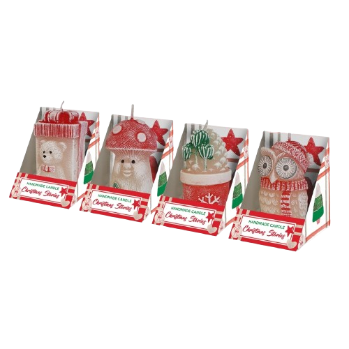 Díszgyertya Christma Stories figure 80mm