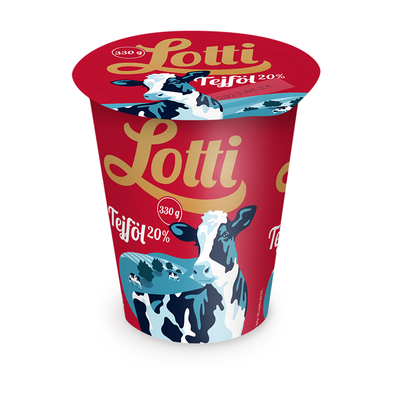Tejföl 20% 330g Lotti