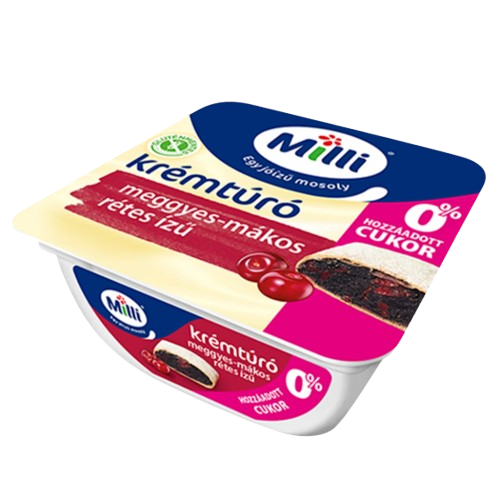 Friesland milli krémtúró meggyes-mákos rétes 0% 90g