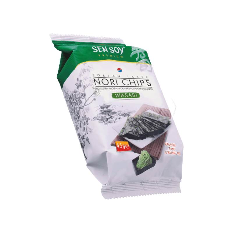 Sen Soy Nori Chips 4.5g wasabi