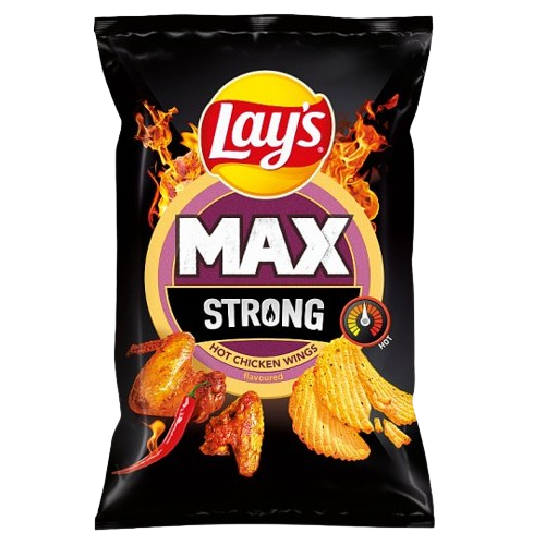 Lay's Max Strong csípős csirke szárny ízű chips 120g