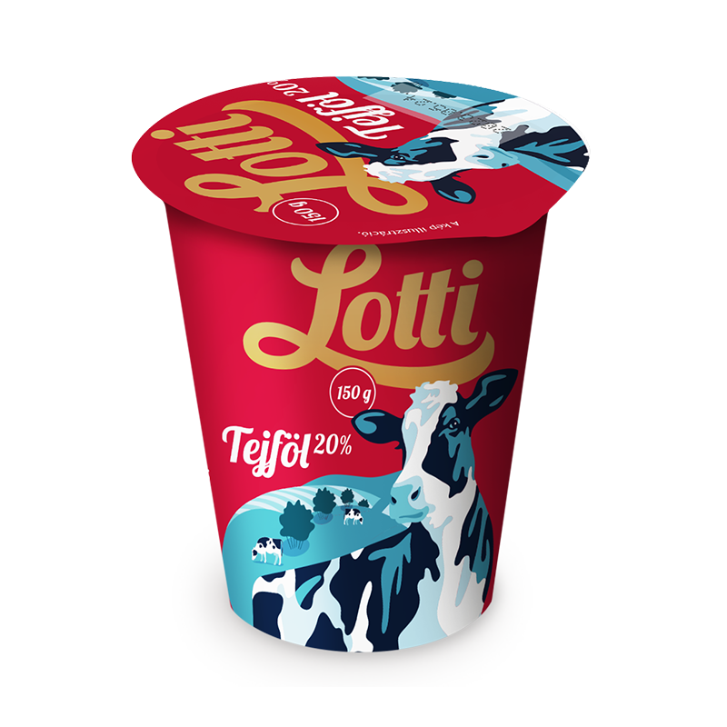 Lotti tejföl 20% 150g