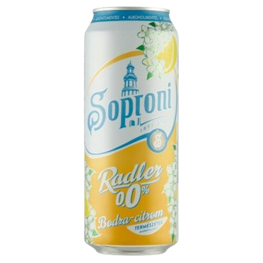Soproni 0,0% bodza-citrom 0,5l