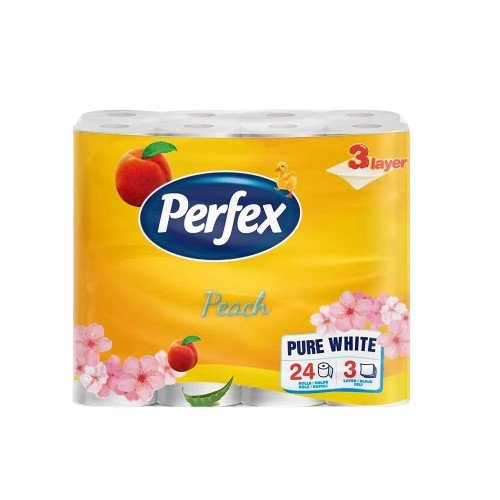 Perfex Toalettpapír 3 Rét. 24Tek. Barack