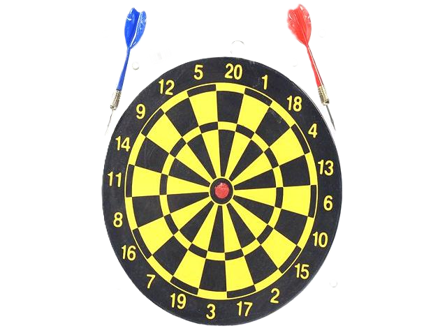 Fekete-sárga darts szett
