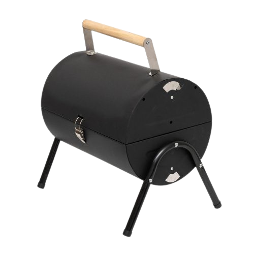 Hordozható asztali grill, faszén