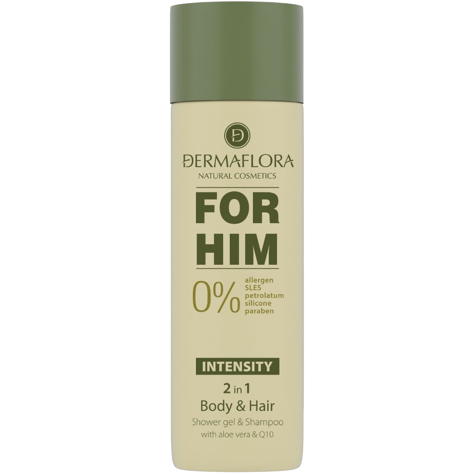Dermaflora 0% for him tusfürdő 500ml intensity