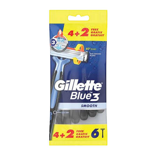 Gilette eldobható borotva blue 3 smooth 4+2
