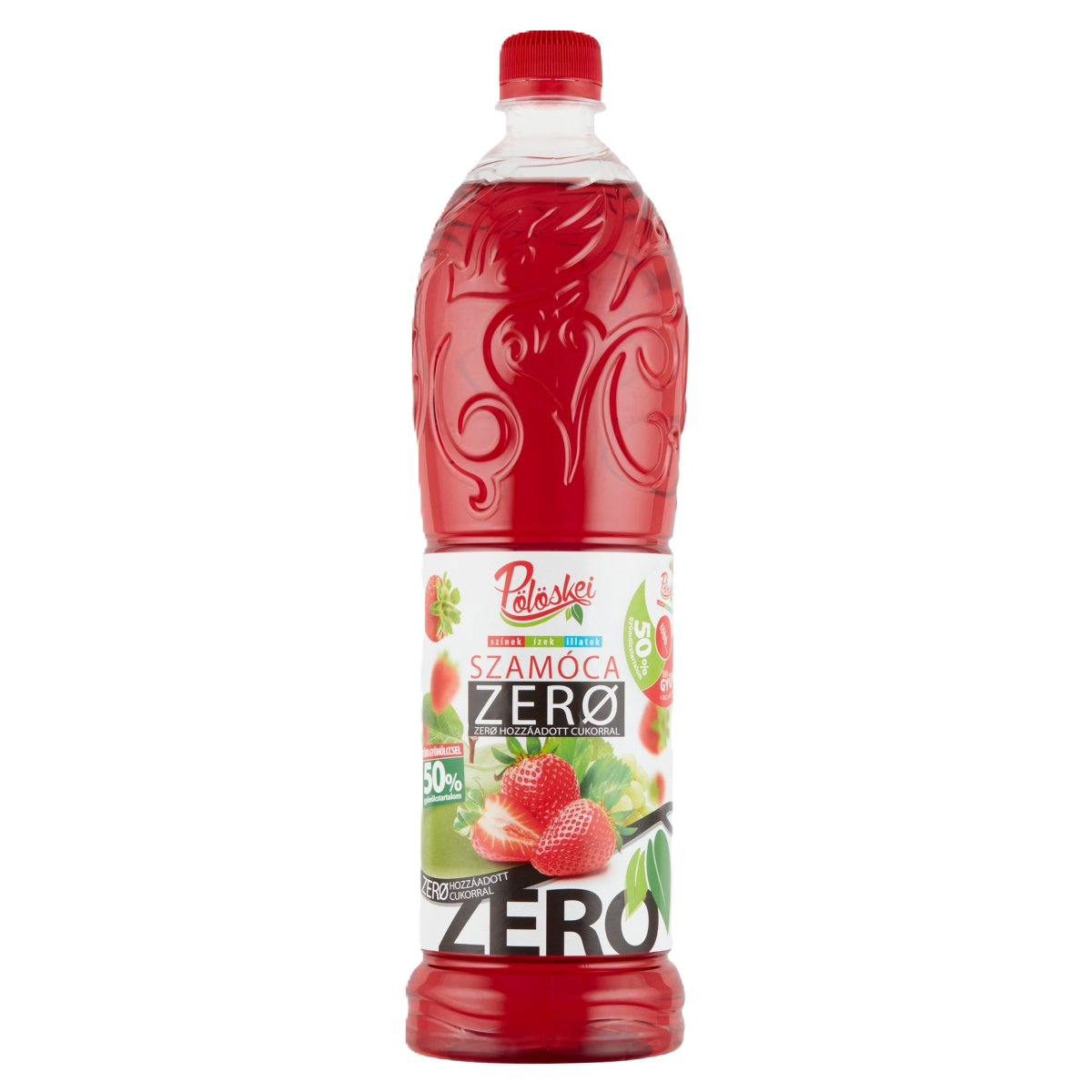 Pölöskei ZERO szamóca szörp 50% 1l