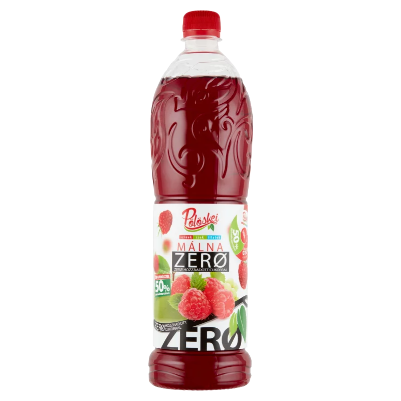 Pölöskei ZERO málna szörp 50% 1l