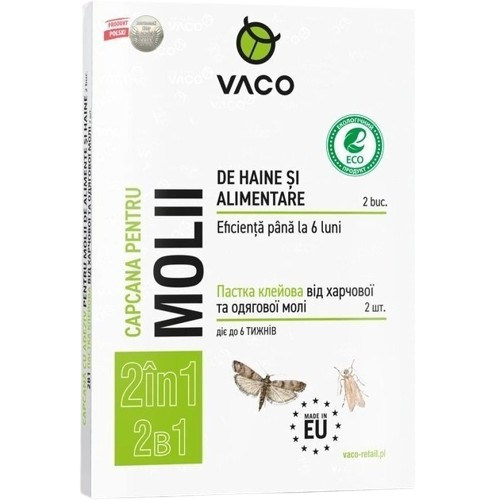 Vaco élelmiszer- és ruhamoly csapda 2db 2in1