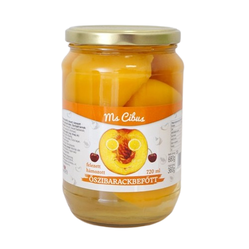 Ms.Cibus Öszibarack Befőtt 720ml