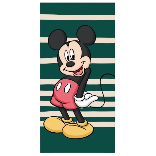 Disney Mickey Green fürdőlepedő, strand törölköző