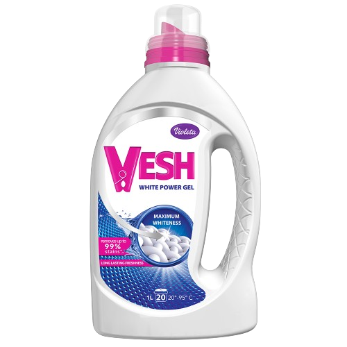 Violeta VESH mosógél 1L fehér 20 mosás