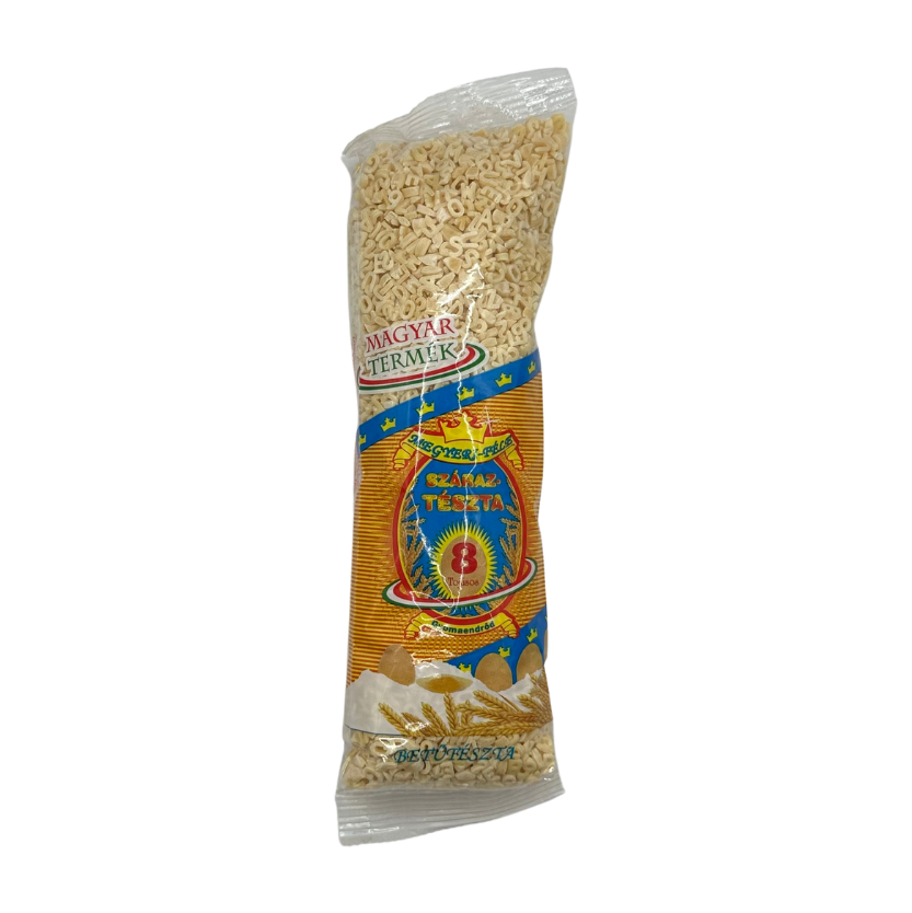 Megyeri féle 8toj. Betűtészta 200g