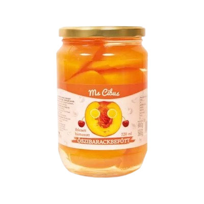 Őszibarack befőtt felezett 820g Ms.cibus