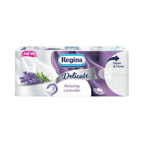 Regina Delicate Levendula papírzsebkendő 3 rétegű - 90 db