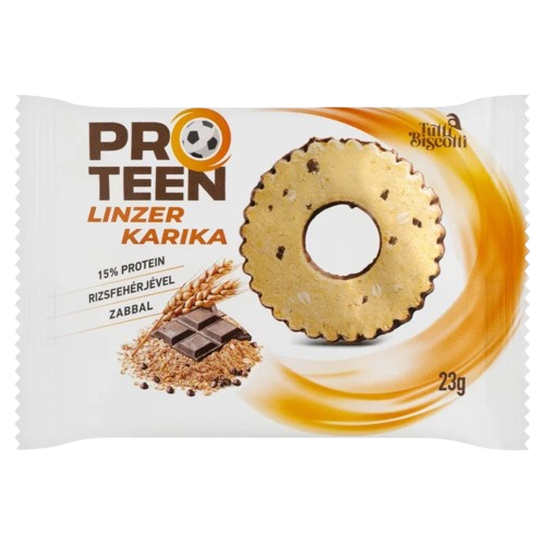 ProTeen linzer karika rizsfehérjével ,zabbal 23g