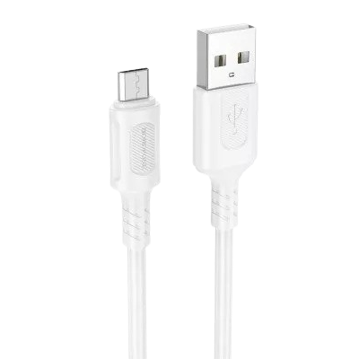 BOROFONE BX111 FELIZ MICRO USB KÁBEL 2.4A 1 MÉTER FEHÉR