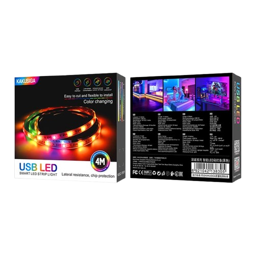 KAKUSIGA KSC-1501 CAIDAI LED SZALAG 4 MÉTER FEKETE