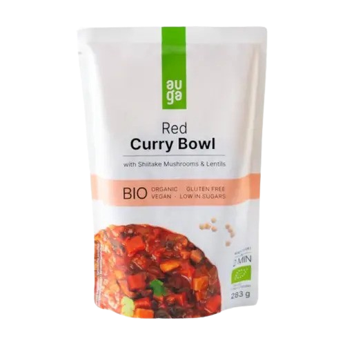 Activus bio piros curry tál shiitake gombával 283 g