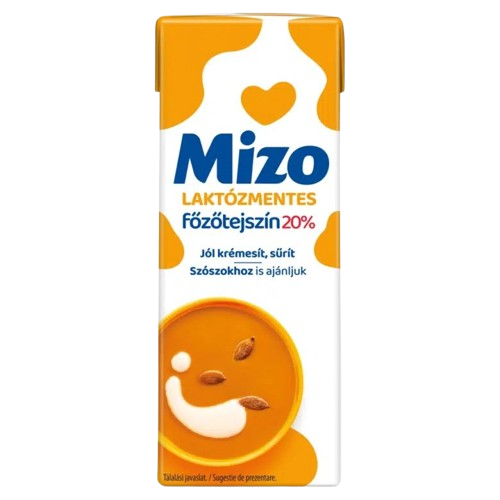 Mizo főzőtejszín 20% UHT laktózmentes 200ml