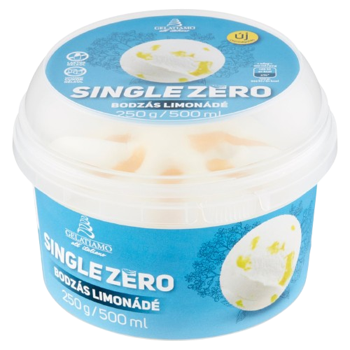 Gelatiamo Single Zero laktózmentes bodzás limonádé jégkrém 500ml