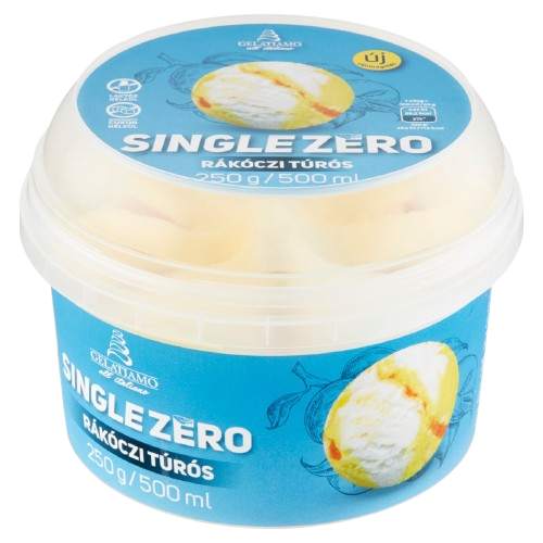 Gelatiamo Single Zero laktózmentes Rákóczi túrós jégkrém 500ml