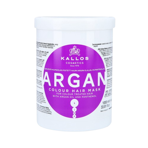 KALLOS ARGAN Színvédő hajpakoló krém 1l