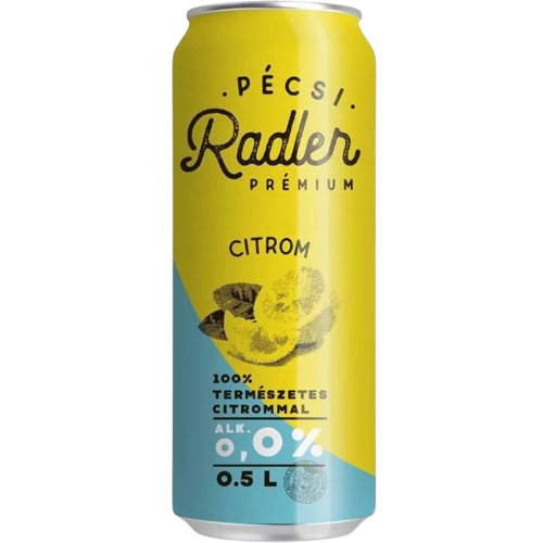 Pécsi Radler Citrom 0,0% 0,5l 