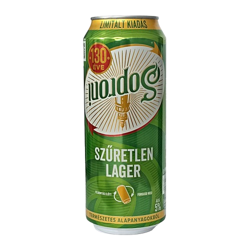 Soproni Szűretlen Lager 5% 0,5l DOB-DRS