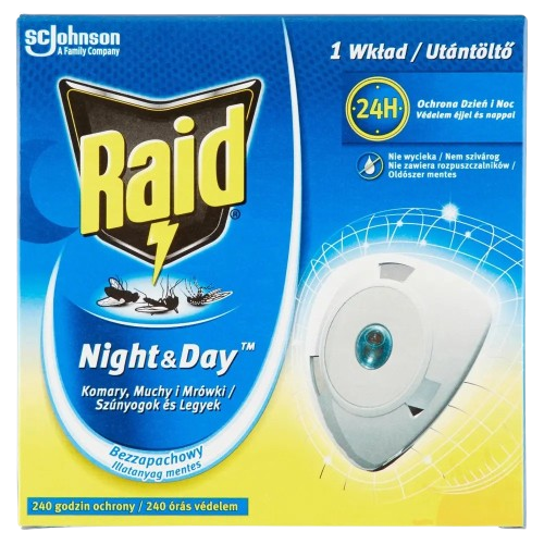 Raid Night&Day elekt. légy-és szúnyogirtó korong utt. 1db