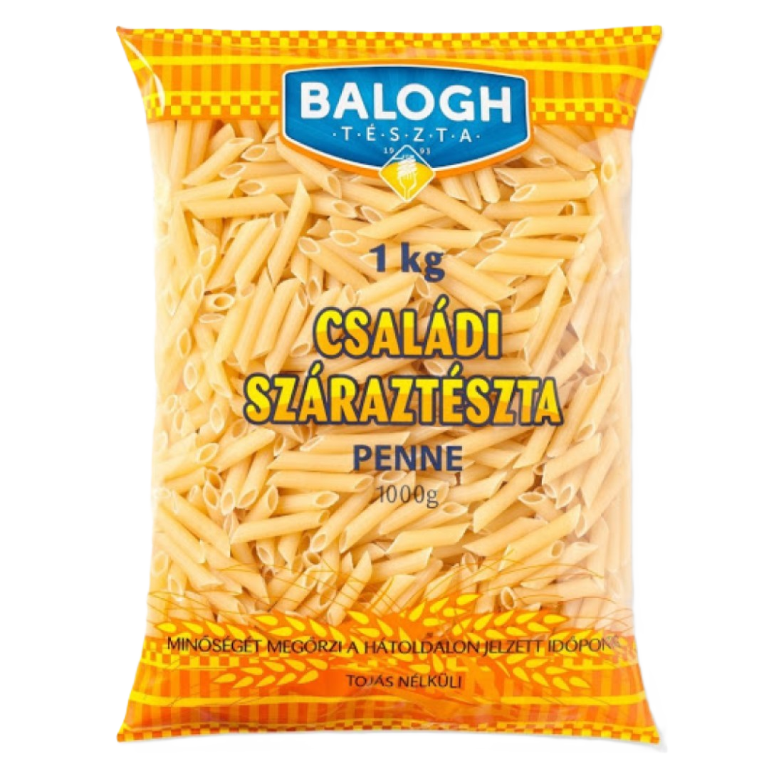BALOGH Családi száraztészta penne 1kg   