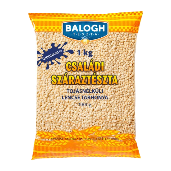 BALOGH Családi száraztészta 1kg Gépi tar