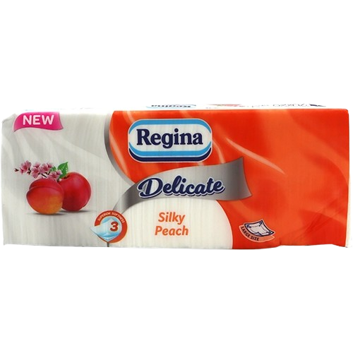 Regina papírzsebkendő Delicate barack 90db 3r