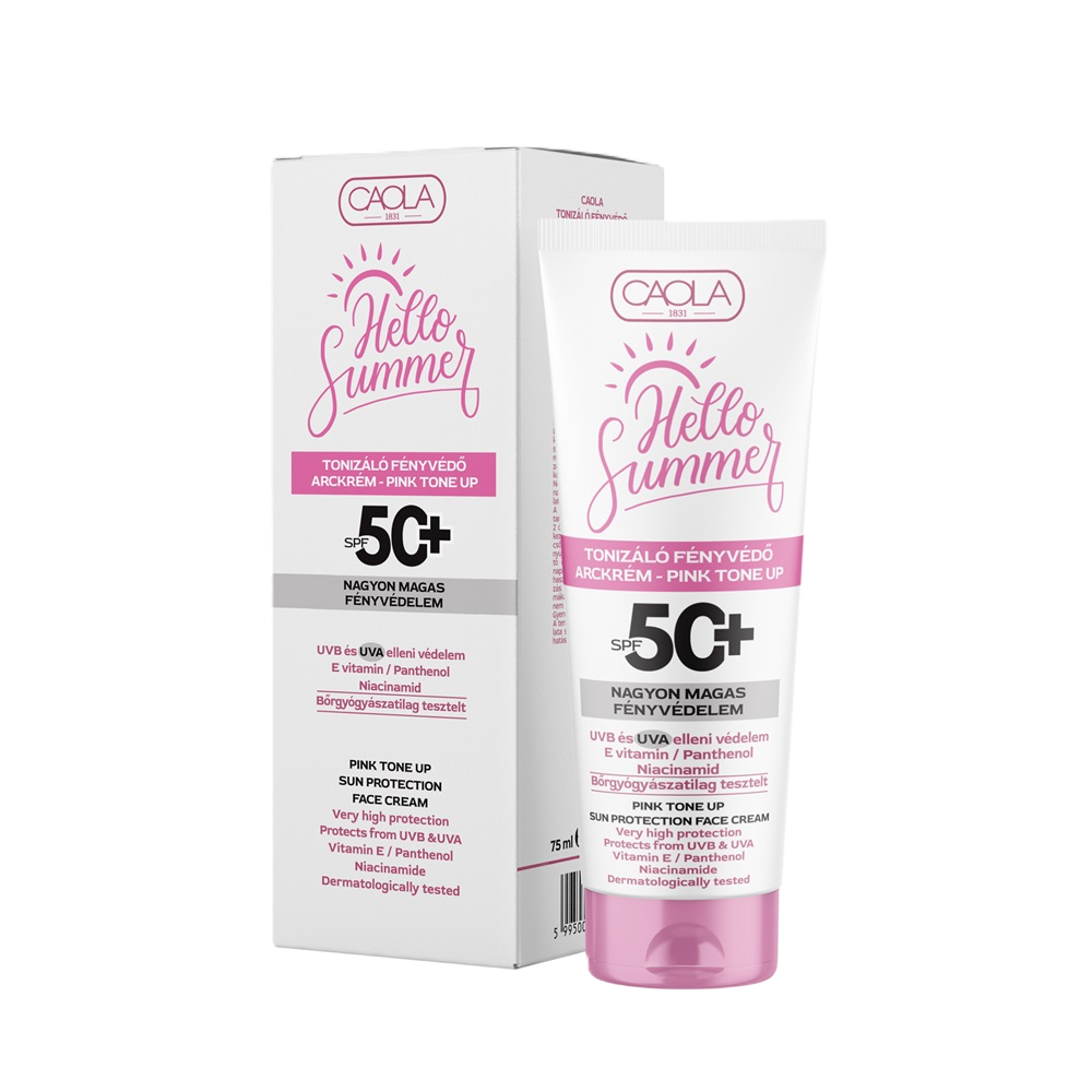 Caola H.S.Fényvédő arc Pink T. spf50 75ml