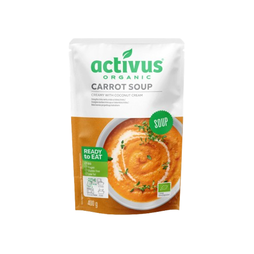 Activus bio sárgarépa krémleves 400g