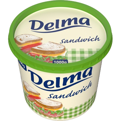 Delma margarin tégelyes 20%zsírt.900g
