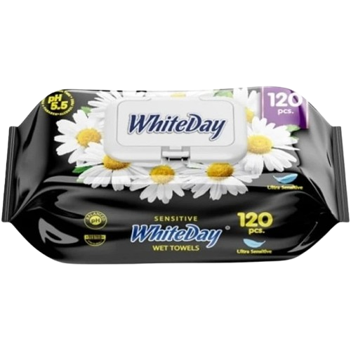 WhiteDay nedves törlőkendő kamilla 120db