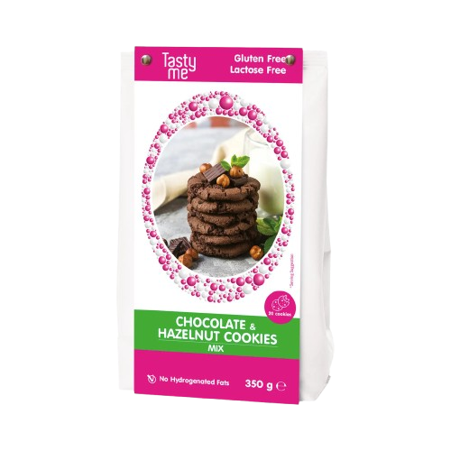 Tasty me glutén- és laktózm. csokis mogyorós keksz mix 350g