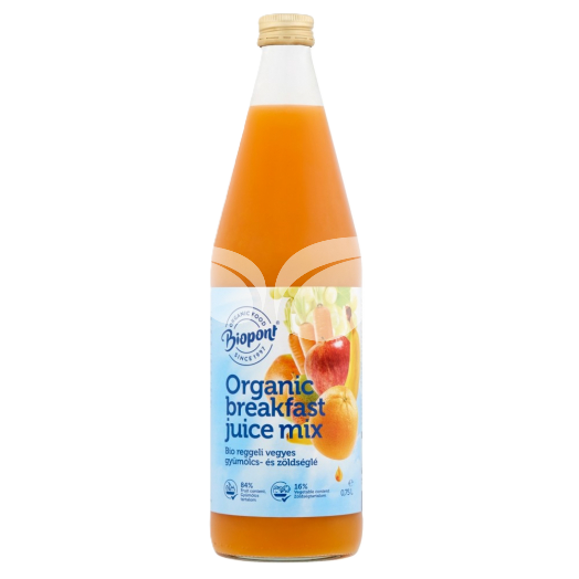Biopont bio vegyes gyümölcs és zöldséglé 750ml