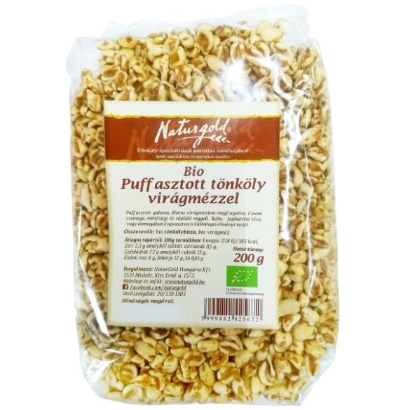 Bio naturgold tönkölypuffancs mézes 200g