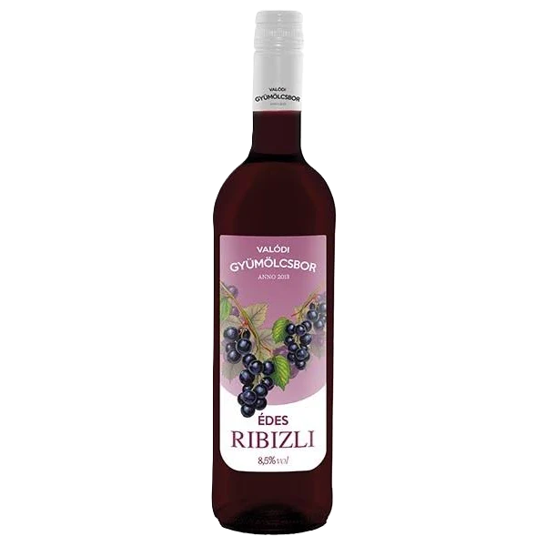 Valódi gyümölcsbor ribizli 0,75l